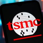 In this photo illustration, the TSMC (Taiwan Semiconductor
