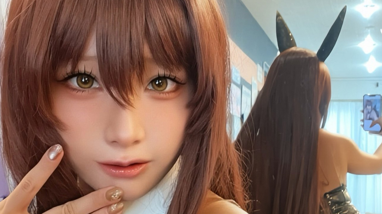 純米あやの「鏡越しの最強バニー」の画像1