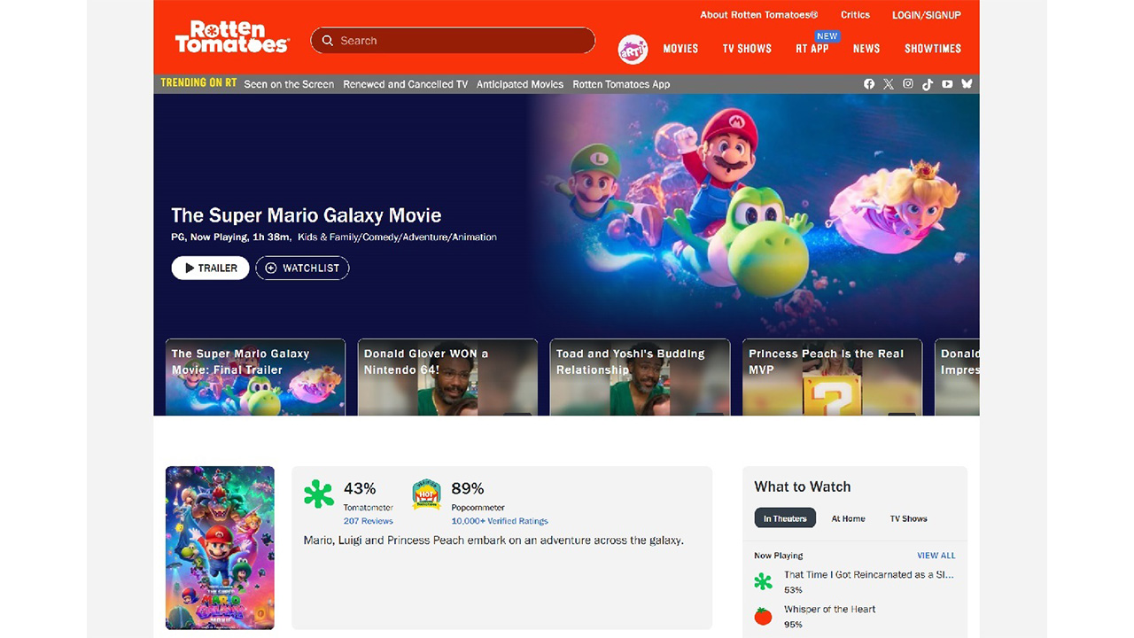 映画『マリオギャラクシー』全世界興収1000億円超も、観客「大絶賛」VS批評家「酷評」…なぜ“温度差”は起こるのかの画像2