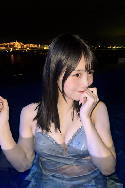 古賀さくら｜夜の水際、蒼いレースのため息の画像2