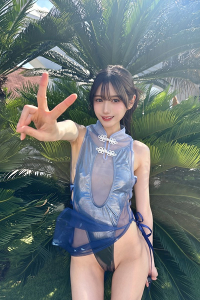 村雨芙美｜青いチャイナの風は、南国で遊ぶの画像2
